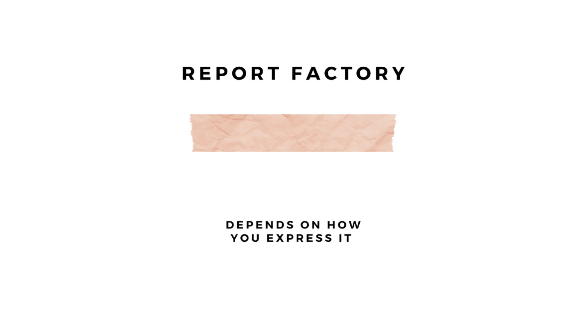 PR Service with Report Factory